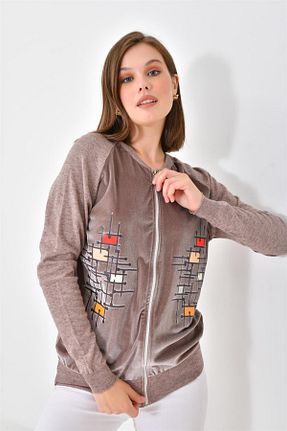 رویه قهوه ای زنانه مخلوط ویسکون FTZ WOMEN - کد 762589322