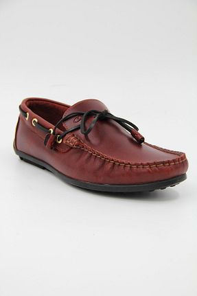 کفش کژوال زرشکی مردانه چرم خالص Dexter - کد 266903127