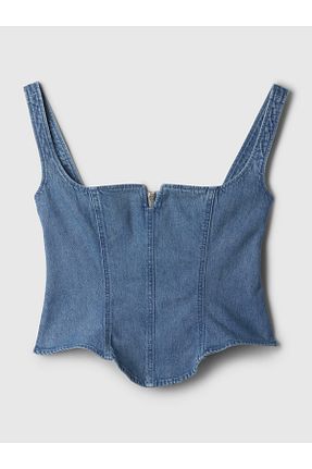بلوز آبی زنانه ساده GAP - کد 834408827