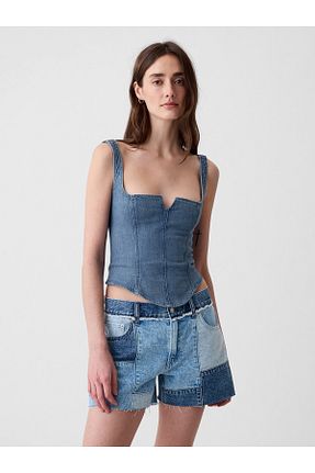بلوز آبی زنانه ساده GAP - کد 834408827