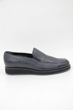 کفش کلاسیک سرمه ای مردانه چرم خالص OGGI - کد 775452765
