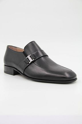 کفش کلاسیک مشکی مردانه چرم خالص Nevzat Onay - کد 748013497
