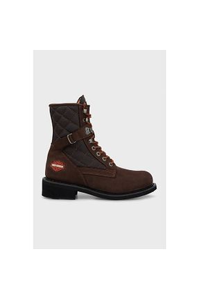 بوت / نیم بوت قهوه ای زنانه پاشنه تخت Harley Davidson - کد 266914890