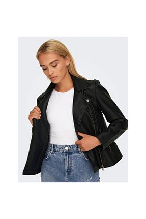 کاپشن مشکی زنانه رگولار ONLY - کد 816103472
