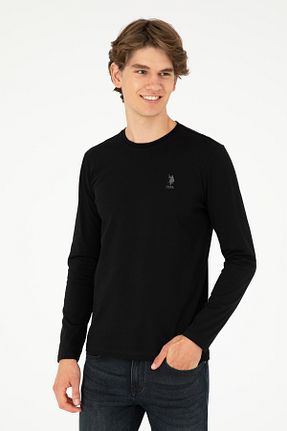 سوئیشرت مشکی مردانه ساده U.S. Polo Assn. - کد 855223011