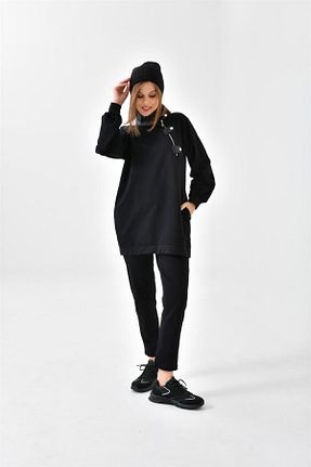 ست بالاتنه و پائین تنه مشکی زنانه بافتنی FTZ WOMEN - کد 764716999