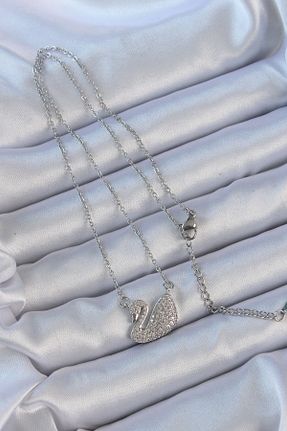 گردنبند جواهر رنگی زنانه استیل ضد زنگ PARILTIATÖLYESİ - کد 863481947