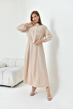 ست بالاتنه و پائین تنه بژ زنانه بافتنی FTZ WOMEN - کد 830967963