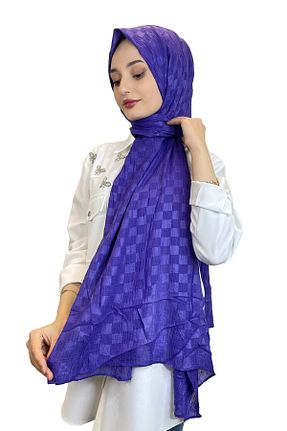 شال بنفش زنانه پنبه ای Belli - کد 861766929