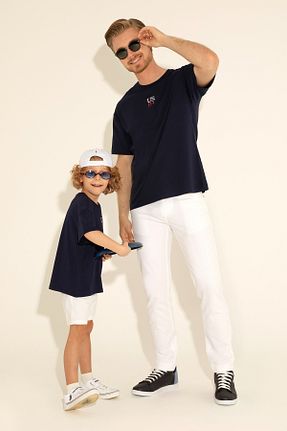 تیشرت سرمه ای مردانه یقه دوچرخه U.S. Polo Assn. - کد 833121702