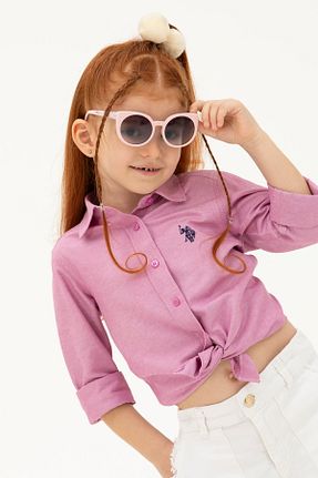 پیراهن صورتی بچه گانه یقه پولو U.S. Polo Assn. - کد 832992894