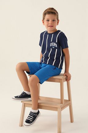 ست بالاتنه و پائین تنه سرمه ای بچه گانه بافتنی U.S. Polo Assn. - کد 833094397