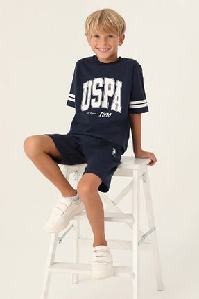 ست بالاتنه و پائین تنه سرمه ای بچه گانه بافتنی U.S. Polo Assn. - کد 805953630