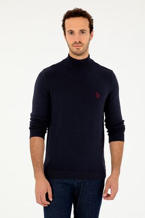 پلیور سرمه ای مردانه ساده U.S. Polo Assn. - کد 857644393