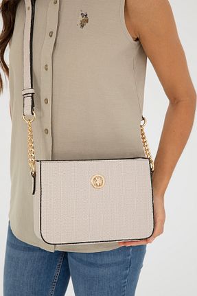 کیف دوشی طوسی زنانه پارچه ای U.S. Polo Assn. - کد 832934771