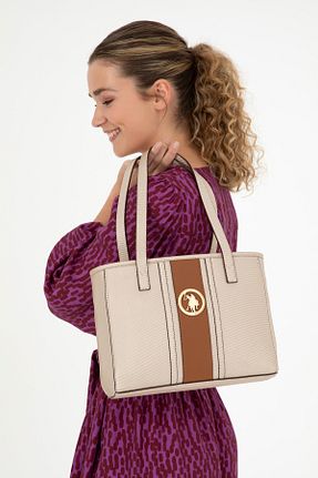 کیف دوشی زرد زنانه پارچه ای U.S. Polo Assn. - کد 832992225