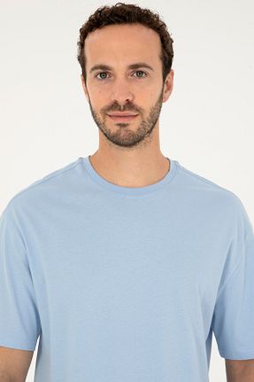 تیشرت آبی مردانه یقه دوچرخه U.S. Polo Assn. - کد 846438078