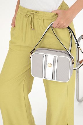 کیف دوشی طوسی زنانه پارچه ای U.S. Polo Assn. - کد 832950282