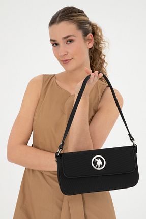 کیف دوشی مشکی زنانه پارچه ای U.S. Polo Assn. - کد 832948868