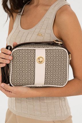 کیف دوشی قهوه ای زنانه چرم مصنوعی U.S. Polo Assn. - کد 833118451
