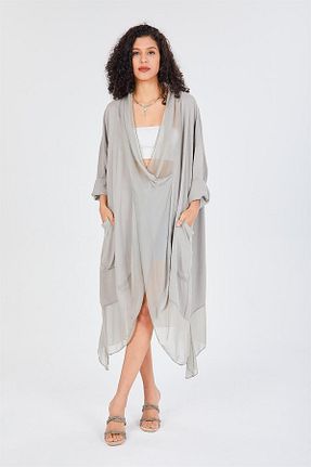 بلوز طوسی زنانه ساده Bohem Stil - کد 474114011
