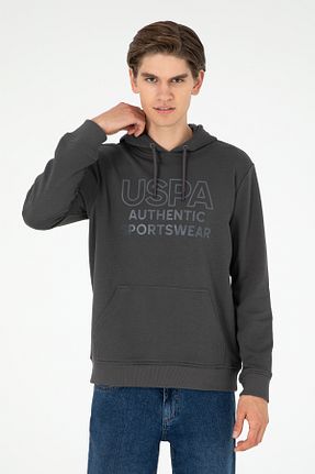 سوئیشرت طوسی مردانه ساده U.S. Polo Assn. - کد 856853589