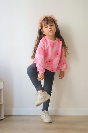 ست بالاتنه و پائین تنه صورتی بچه گانه بافتنی Kids - کد 861890929