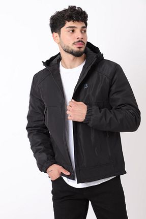 کاپشن مشکی مردانه اسلیم فیت Stilkombin - کد 861903004