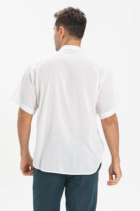 تیشرت سفید مردانه رگولار Eliş Şile Bezi - کد 92973328