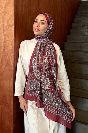 شال زرشکی زنانه lamelif.com - کد 861894622