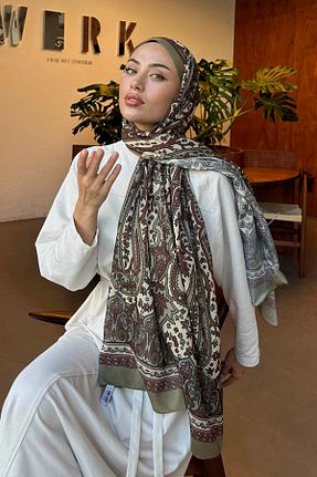 شال سبز زنانه lamelif.com - کد 861894416