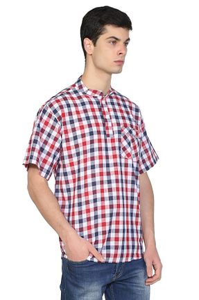 پیراهن سایز بزرگ قرمز مردانه سایز بزرگ Eliş Şile Bezi - کد 92907084