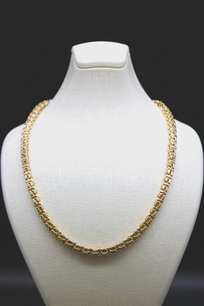 گردنبند طلا سفید مردانه 14 عیار ERMİRGOLD - کد 861901460