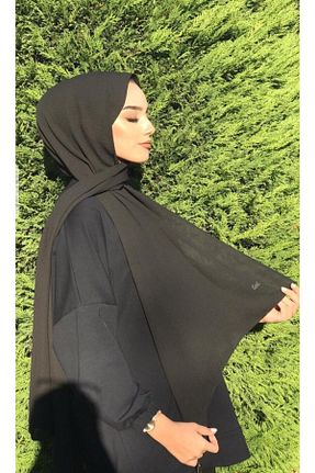 شال مشکی زنانه ابریشم Enba - کد 66200767