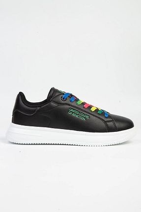 کفش اسنیکر مشکی زنانه بند دار Benetton - کد 807706624