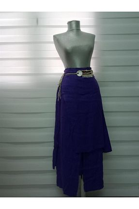 شلوار بنفش زنانه پارچه Bohem Stil - کد 441135282