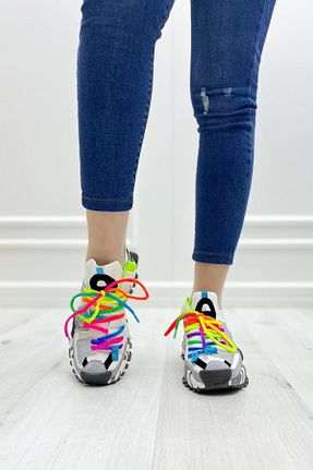 کفش اسنیکر رنگی زنانه چرم اصل Guja - کد 468405956