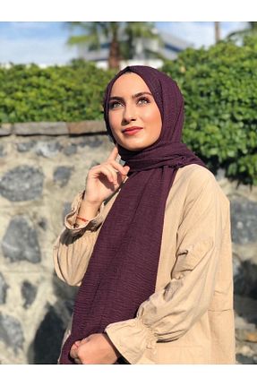 شال بنفش زنانه پنبه ای Belifanti Collection - کد 92673252
