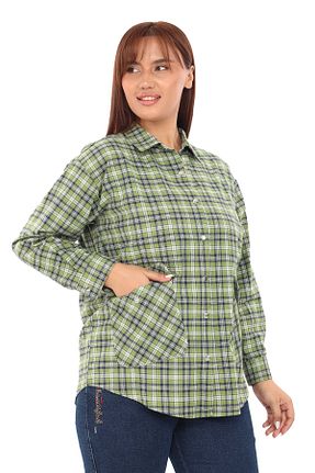 پیراهن سبز زنانه سایز بزرگ Lady Majestic - کد 861909988