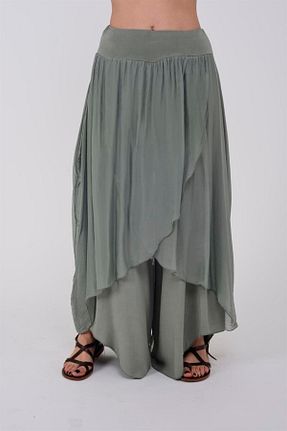 شلوار خاکی زنانه پارچه Bohem Stil - کد 310865889