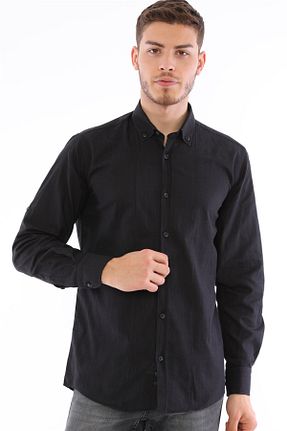 پیراهن مشکی مردانه رگولار Dewberry - کد 100273127