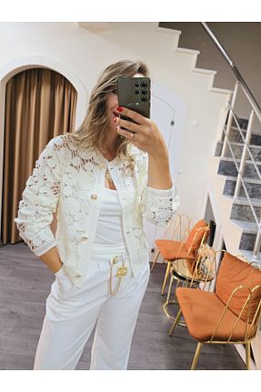 کت بژ زنانه دو سینه Butik - کد 861950603