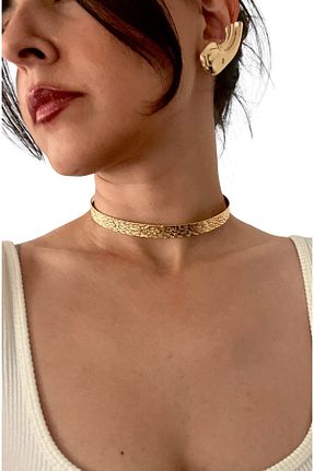 گردنبند جواهر طلائی زنانه فلزی Hoop jewelery - کد 861947971