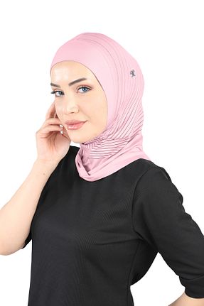 کلاه شنای حجاب صورتی زنانه Ecardin - کد 870670758