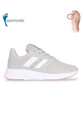 کفش اسنیکر طوسی زنانه بند دار Jump - کد 806846880