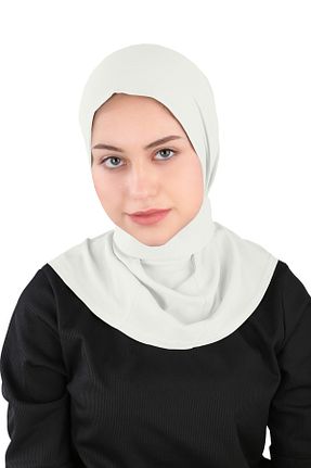 روسری بژ ساده Ecardin - کد 861951080
