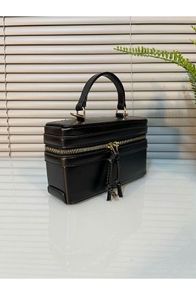 کیف دوشی مشکی زنانه چرم مصنوعی Fidella - کد 861951842