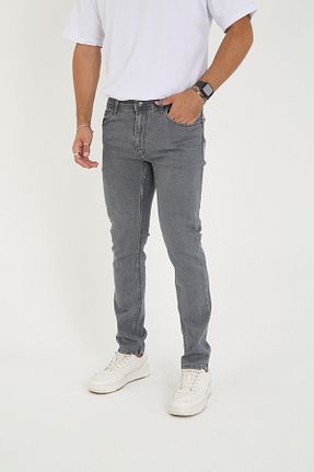 شلوار جین طوسی مردانه رگولار ENZİM JEANS - کد 861948547