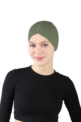 کلاه شنای حجاب خاکی زنانه Ecardin - کد 861951558