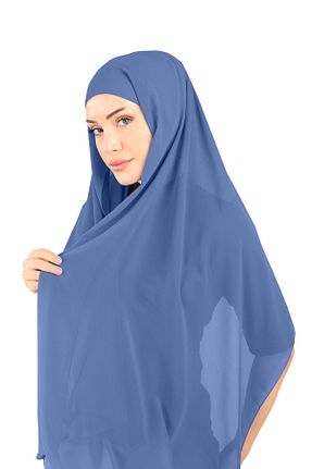 روسری سرمه ای شیفون Ecardin - کد 861951433